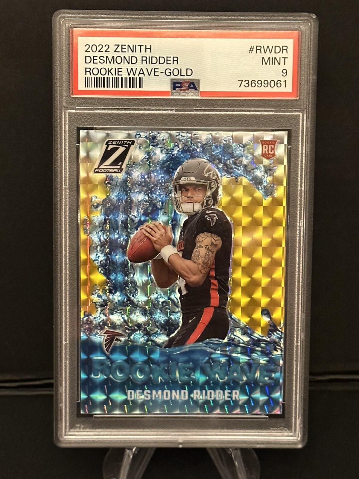 Desmond Ridder Panini Zenith Rookie Wave #RWDR Gold