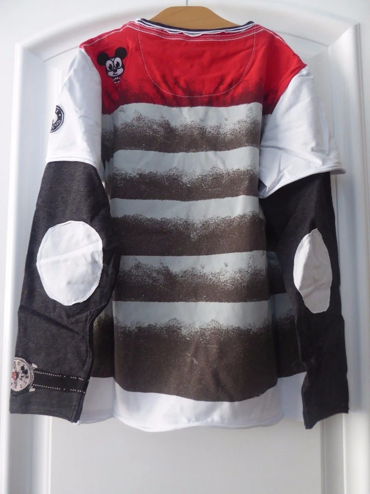 Mini Shatsu Boys Nwt Mickey Mouse Puffy Twofer Top Size 8 8T  - Image 3 of 4