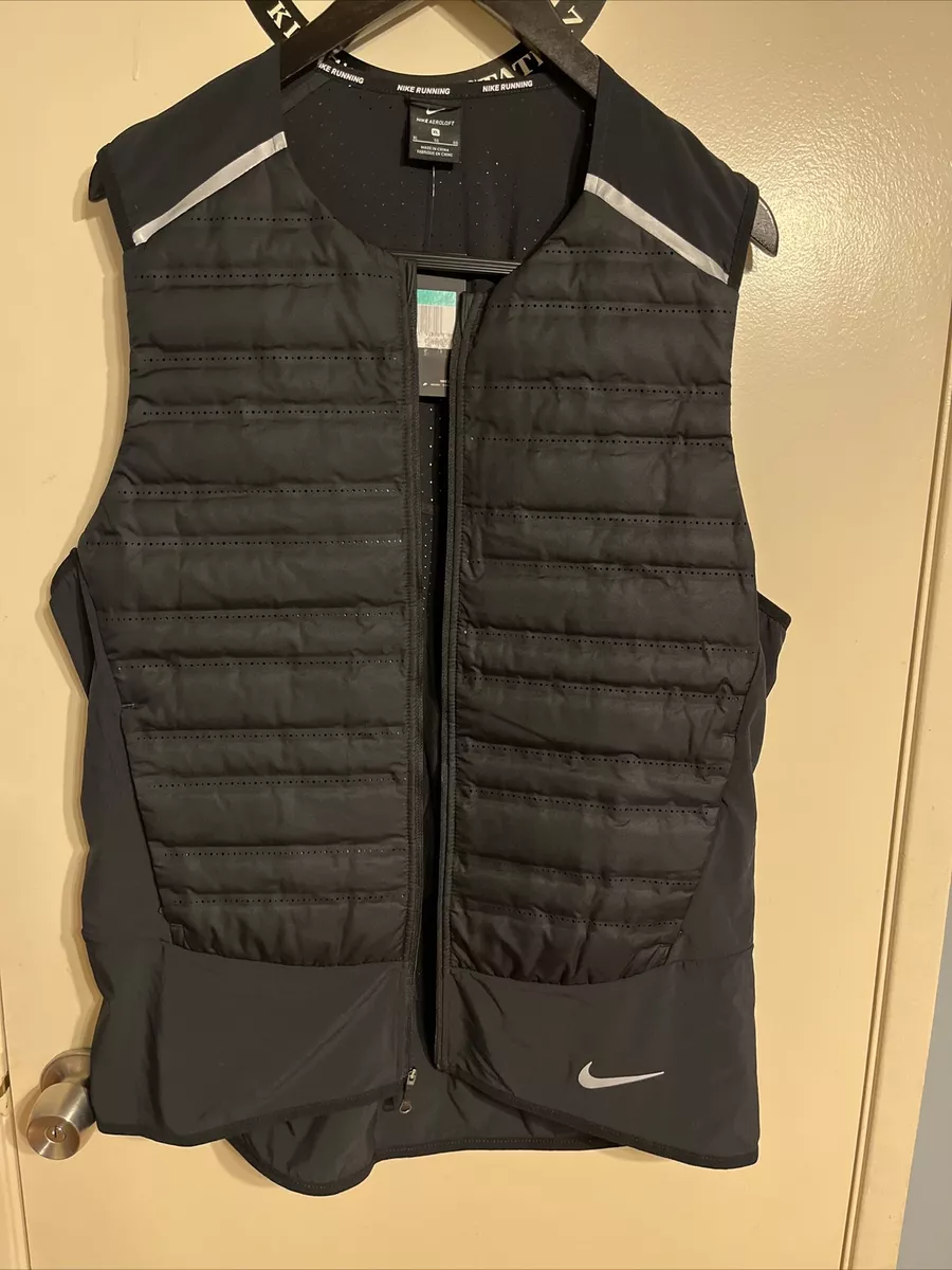 Blænding forklædning oprejst nike aeroloft running vest mens xl black | eBay