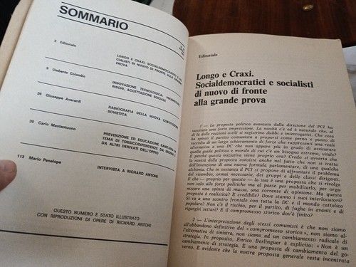 Ragionamenti Rivista Mensile Partito Socialista Democratico 1981 - Foto 4 di 13