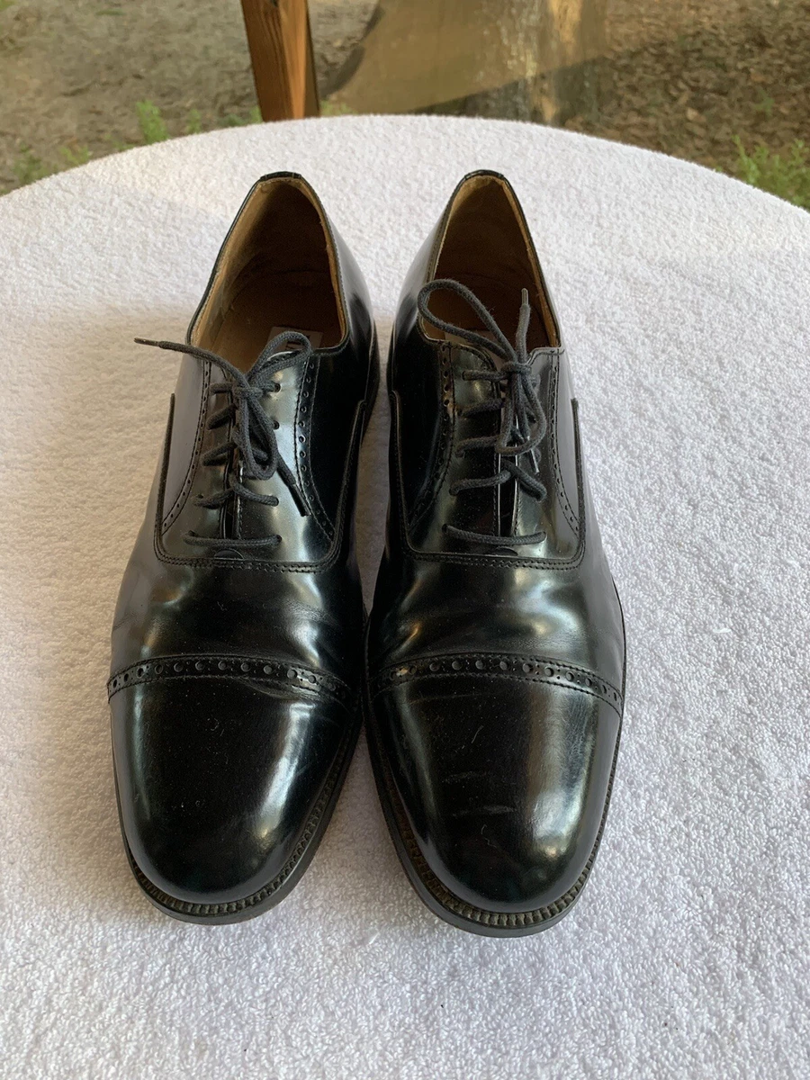 MARIO BRUNI Shoes Mens 10.5 Made In Italy Black Fine Leather