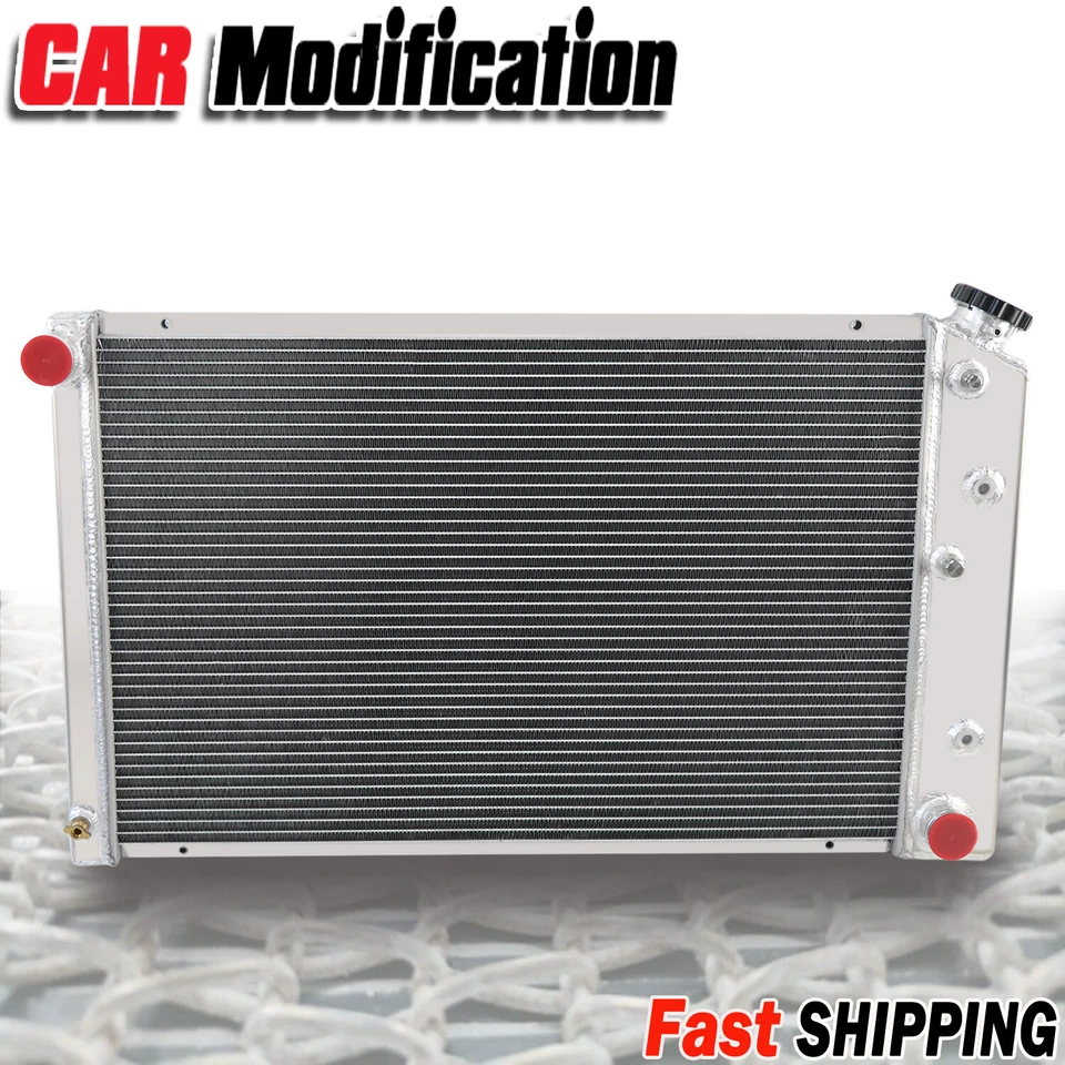 3 Row Aluminum Radiator for 1973-1986 Chevy/GMC C/K C10 C20 C30 Pickup Suburban Foto 2 de 4