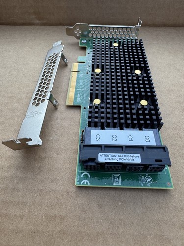 Broadcom (LSI) SAS 9400-16i Tri-Mode HBA - IT mode,Both Brackets,Latest Firmware - Photo 4/5
