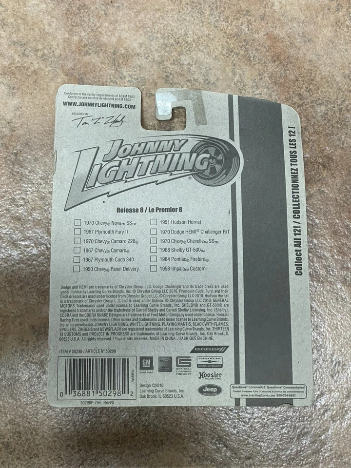 1984 Pontiac Firebird Johnny Lightning 2010 #8 Release Black & Gold Diecast 1/64 - Image 3 of 3