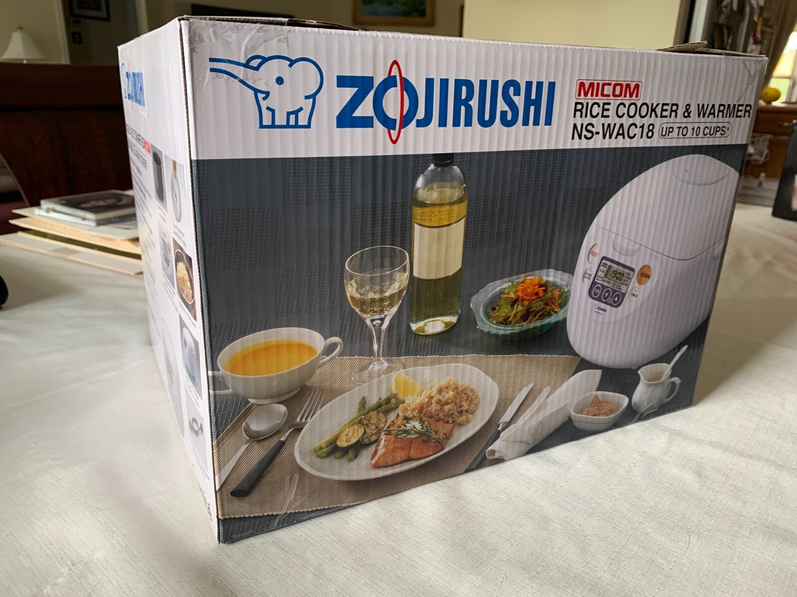 Zojirushi NSWAC18WD 10Cup (Uncooked) Rice Cooker and Warmer NEW eBay