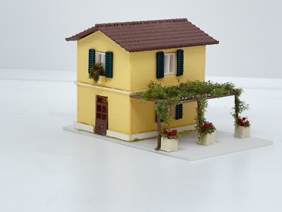 LK TRAIN Ausfahrt Eisenbahnlinie mit Pergola italienischer Stil FS Spur n