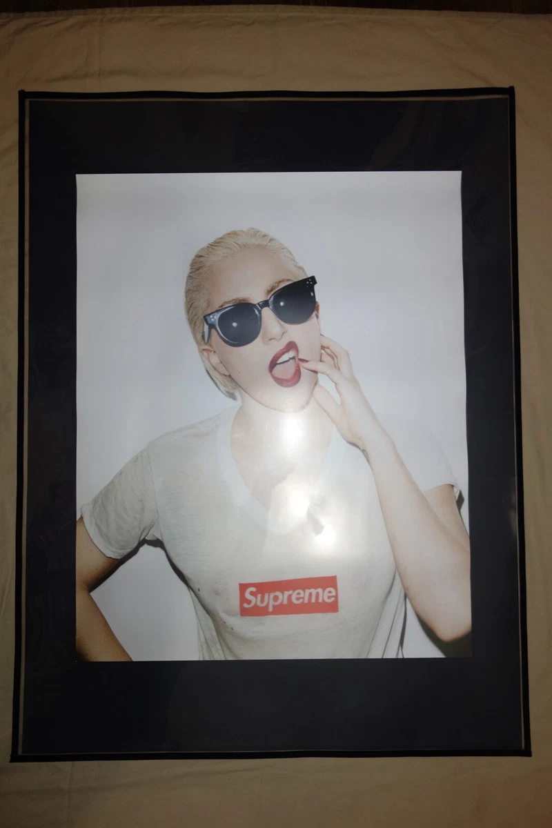 Supreme S/S11 Lady Gaga Box Logo Photo Poster 24x 29 3/4 by Terry  Richardson