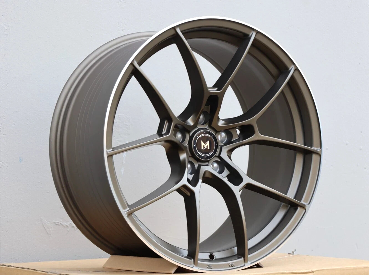 Set of four 19x8.5 +35 5x114.3 MFlow MFR4 Bronze Wheels 19