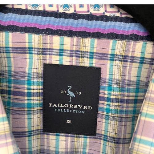 Camicia elegante Tailorbyrd collezione quadri polsino ribaltabile bottoni XL - Foto 4 di 7