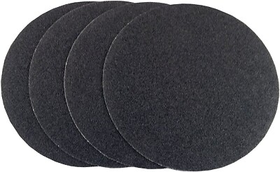 7 Inch Hook and Loop Grit 10 PIECES Grit 24 Sanding Discs Black Silicon Carbide