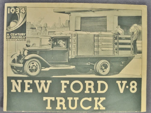 1934 Ford Truck Brochure Pickup Wagon Panel Stake Nice Original 34 Not a Reprint
