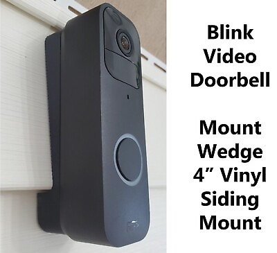 #ad Blink Video Doorbell Angle Adjustment Mount Wedge 4quot; Vinyl Siding Mount $10.99