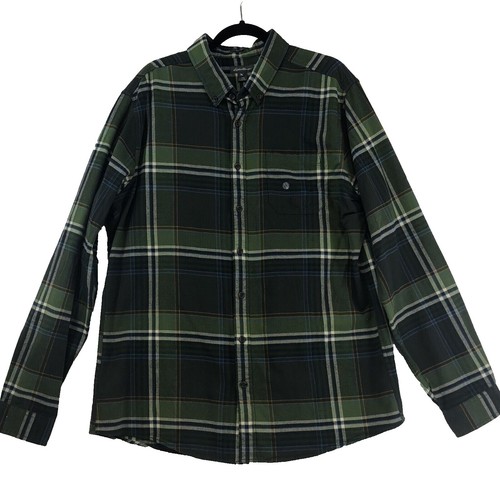 FreshService Free Long Sleeve Cotton Green Check Shirt FSW-22-SH