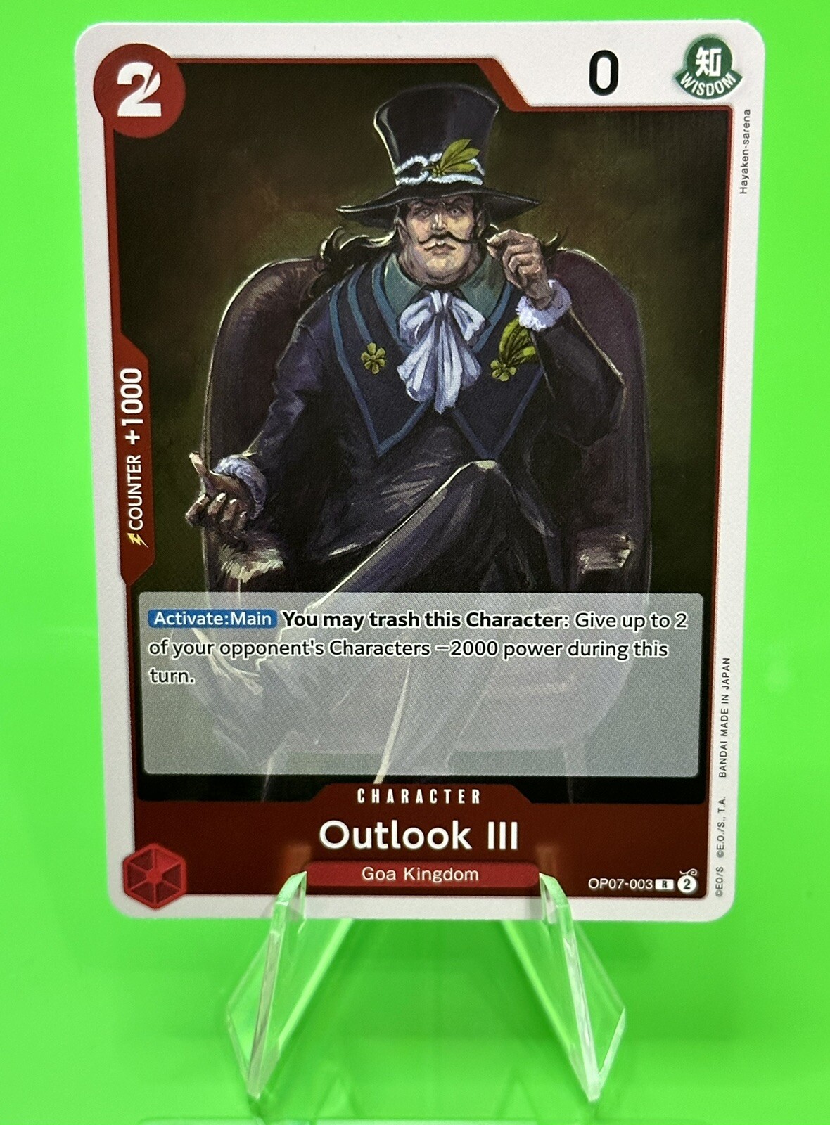 π₯π₯One Piece Series 7 500 Years In The Future Outlook III OP07-003, Rare!!π₯π₯