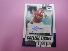 2021 Panini Contenders Draft Picks College Ticket BJ Emmons RC #268 Autograph