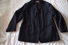GIORGIO armani le collezioni BLAZER, Ladies Jacket, Sz 44 wool,charcoal zd