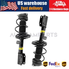2× Front L+R Shock Struts Assys w/O ADS For Smart Fortwo W453 14-19 A4533230300 