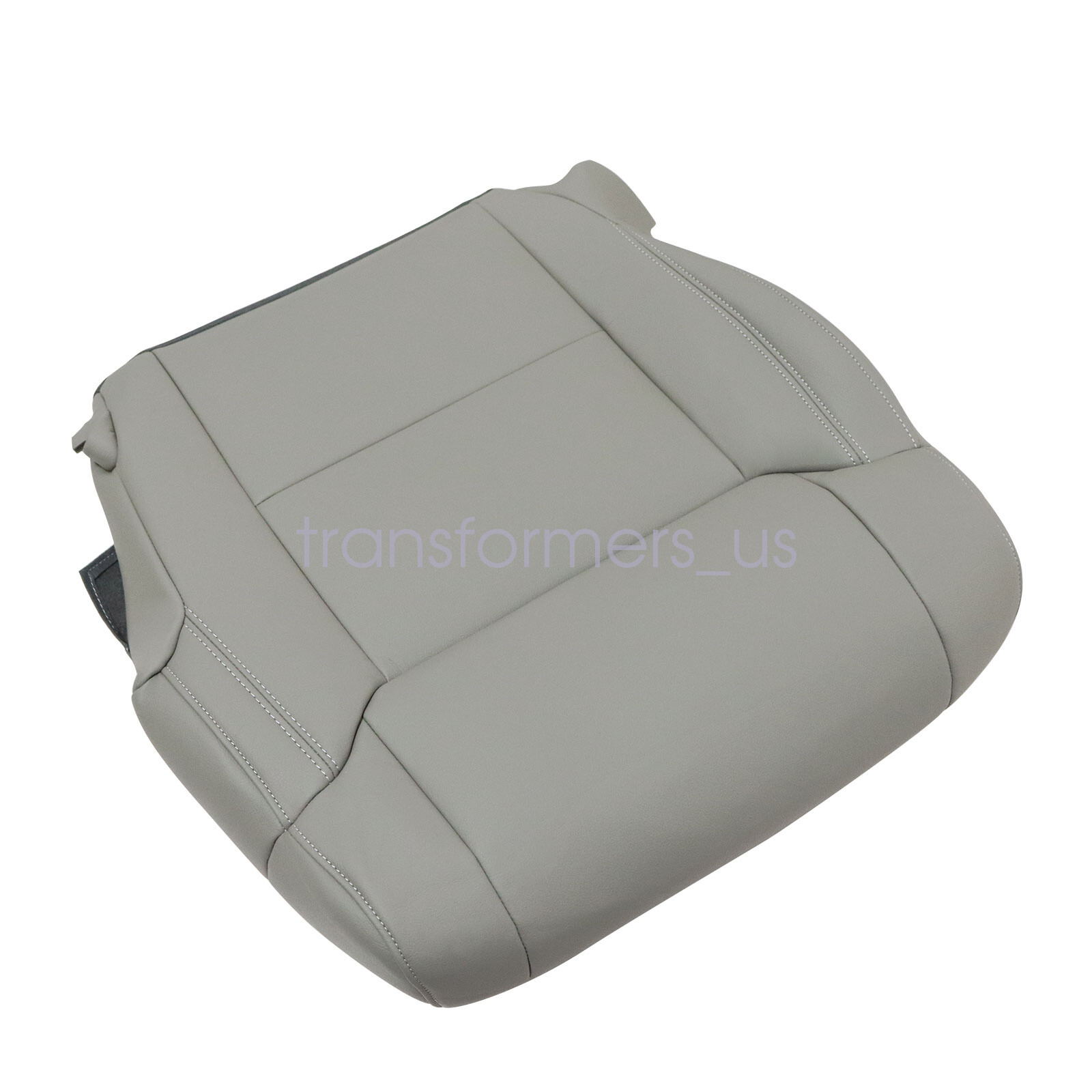 For 2014 to 2020 Toyota Tundra Driver Bottom Replacement Leather Seat Cover Gray