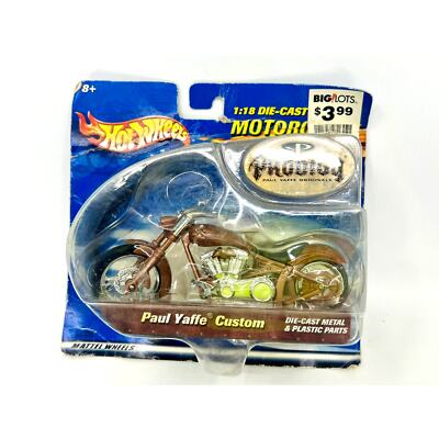 Hot Wheels Paul Yaffe Custom Prodigy 1:18 Scale Motorcycle 2001 Mattel NOS