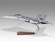 McDonnell Douglas FA-18 Hornet RAAF Desk Wood Aircraft Model Small Scale 1/72