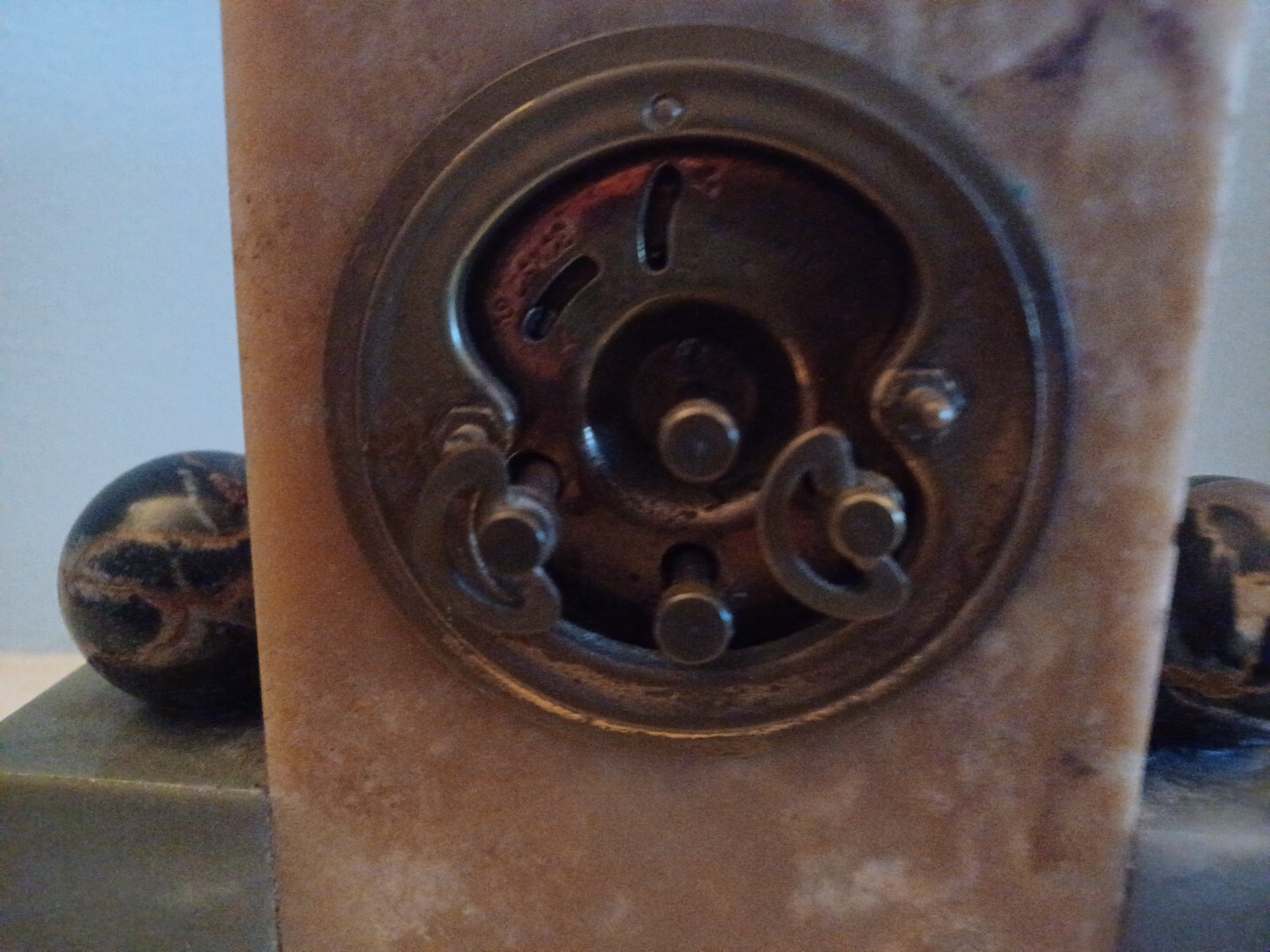 Antique Unusual Small French Art Deco Marble Alarm Clock Working eBay