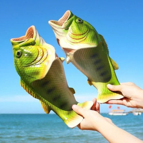 Funny Slippers Man Footwear Family Shoes Parent-child Sandals Fish Slippers - Picture 4 of 34