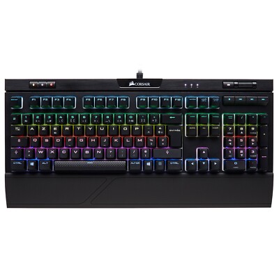 Corsair K70 Strafe RGB MK.2, azerty, FR,Gamer,Handballenauflage USB kabelgebundene Tastatur