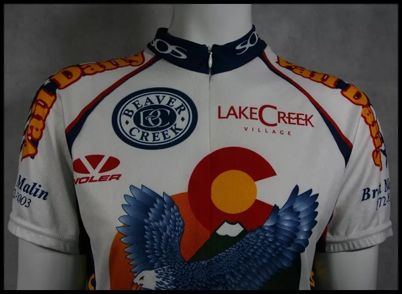 CUSTOM VOLER COLORADO EAGLE RIVER RIDE CYCLING JERSEY RACE RAGLAN