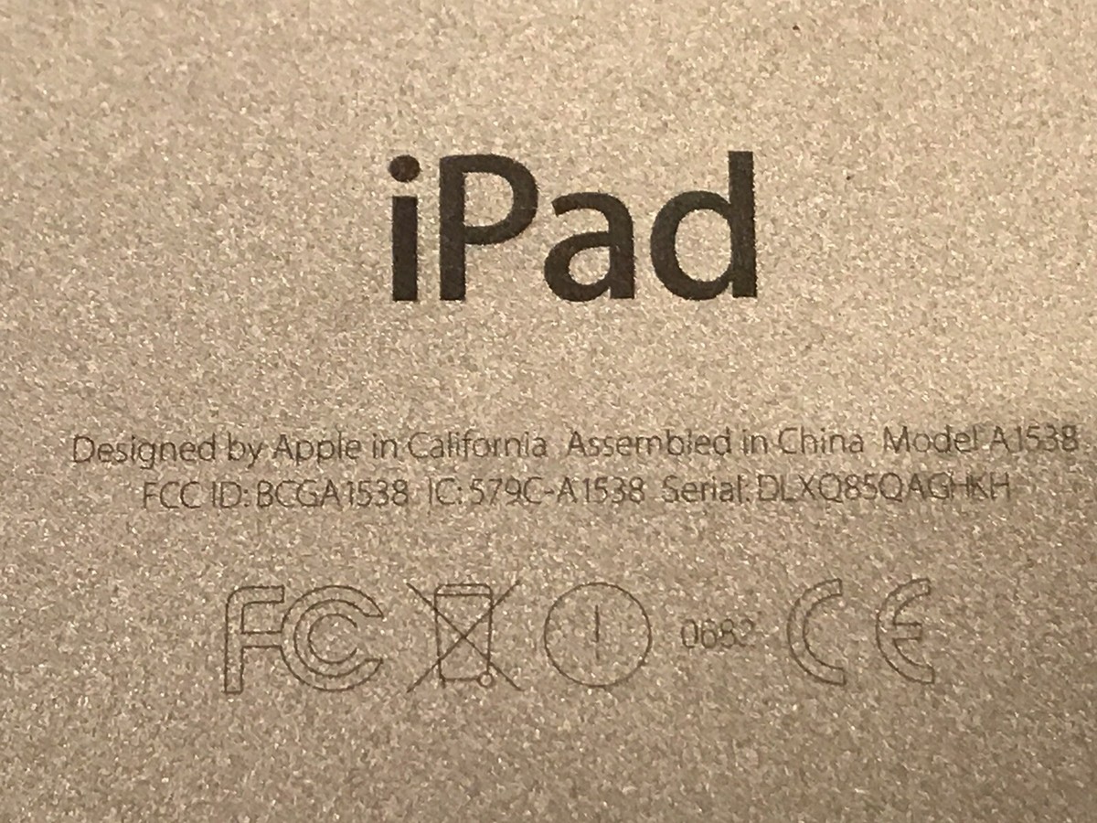Apple iPad mini 4th Generation A1538 Wi-Fi 128gb Rose Gold Broken