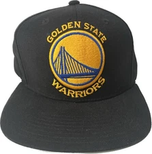 New Golden State Warriors Snapback Hat All Black + Stitched Logo