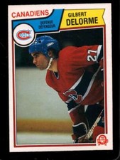 1983-84 O-PEE-CHEE #186 GILBERT DELORME NMMT (RC) CANADIENS *X70796