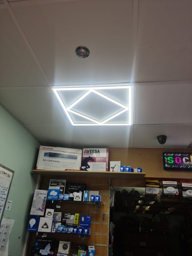 LED PANEL LIGHT 600X600MM DIAMOND Lattice 72W FRAME BORDER EDGE LIGHTS 6500K - Picture 5 of 7