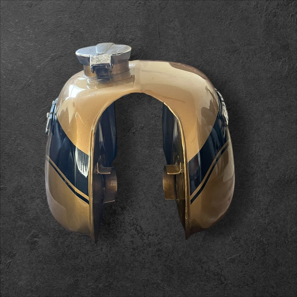 Vintage OEM Honda CL350 Gas Fuel Tank Gold/Black Repainted Foto 4 de 4