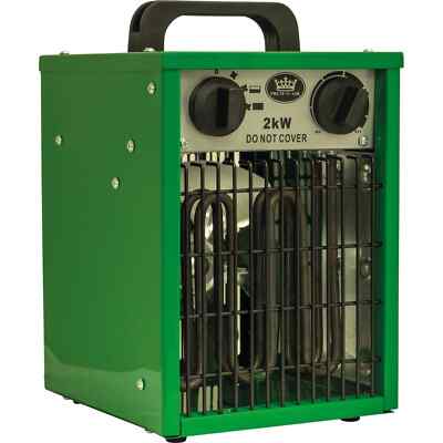 Prem-I-Air 2kW Industrielüfter Raumheizung grün Werkstatt Garage gewerblich