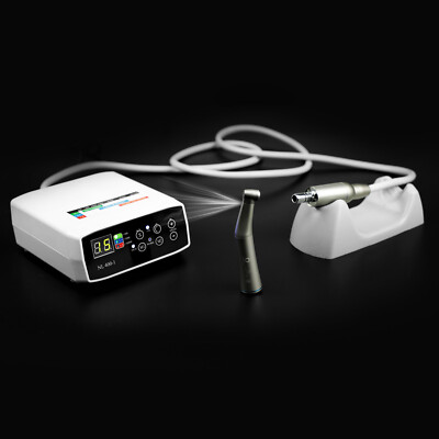 Dental Brushless Electric Motor + 1:1 Low Speed LED Handpiece Contra Angle 4H