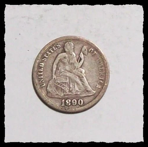 1890-P   Seated Liberty Dime Original Sharp VF  #23C93