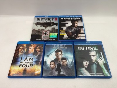 blu ray movies lot 5 - district 9 bourne legacy i am number four in time