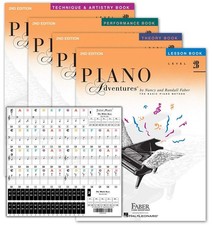 Piano Adventures Level 2B Learning Set By Nancy Faber - Lesson, Theory, Perfo...