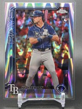 2025 Topps Chrome Kameron Misner RC RayWave Refractor #130 Tampa Bay Rays
