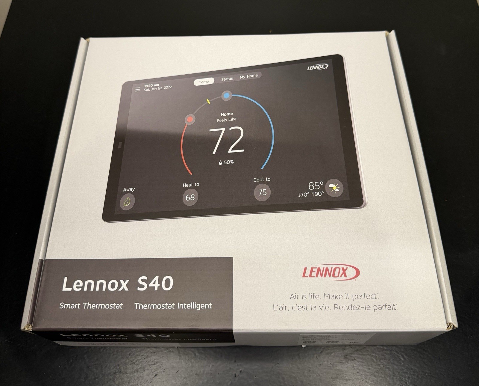 Lennox S40 Smart Thermostat 7in HD Touch Wi-Fi Alexa/Google 22V24 24V