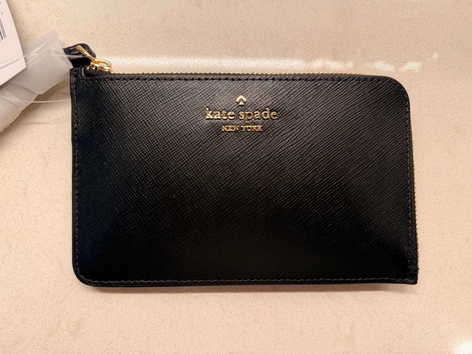 kate spade new york Black Zip-Around Wallet with Credit Card Slots