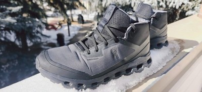 On Running Cloudroam Womens Black Eclipse Waterproof Size 9.5 Great Condition!
