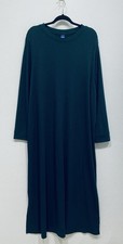 Old Navy Dress Womens 4X Dark Green Ribbed Knit Maxi Stretchy Loungewear Boho