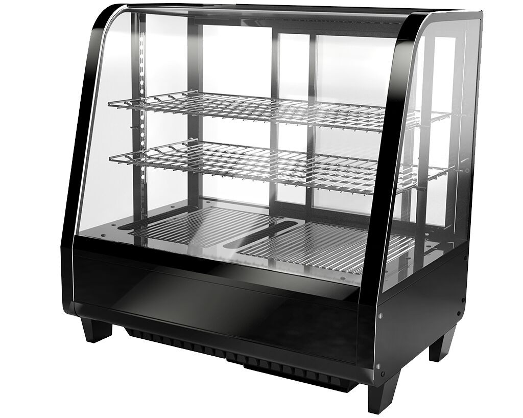 GGM Gastro Tisch-Kühlvitrine - 100 Liter - 680mm - rund - mit 2 Ablagen