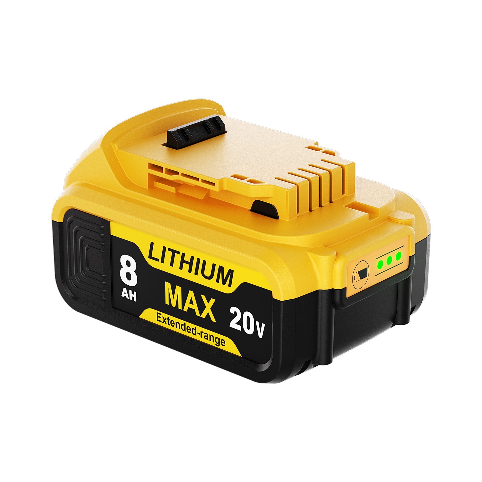 8.0Ah For Dewalt 20V Max Lithium-Ion Tool Battery DCB200 DCB205 DCB206 8Ah 🌟