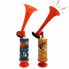 Set of 2 Manual Pump Fog Air Horn Hand Held Loud Noise Makers perfect for Partie