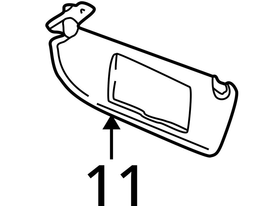 SE ADAPTA A 2000 SATURN LS1 LS2 PARASOL ASM *GRIS OPEL 90440497 - NUEVO OEM 90440497 Foto 3 de 3