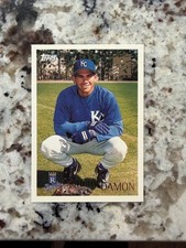 1996 TOPPS MLB BASEBALL FUTURE STAR CARD KANSAS CITY ROYALS JOHNNY DAMON #215
