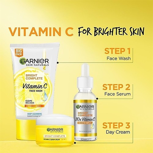 Garnier Skin Naturals Brightening and Anti-Dark Spots Bright Complete Vitamin C - Picture 8 of 11