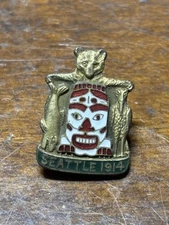 Rare 1914 Seattle Fair Tilikum Potlatch Bug Enamel Pin